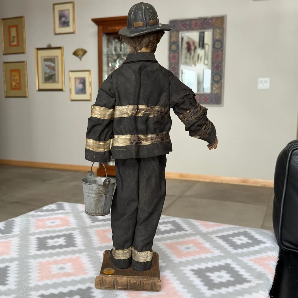 Vintage Firefighter Figurine 18” tall - Picture 5 of 11